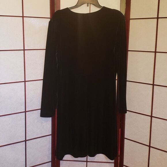 Teddi Evening Velvety Soft Black Dress - Picture 6 of 7